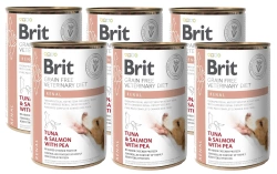 Brit Grain Free Veterinary Diet Dog Renal Tonno, salmone e piselli 6x400g