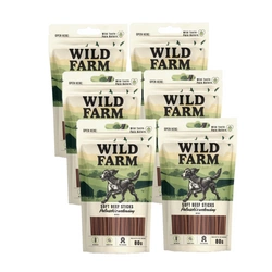 WILD FARM bastoncini di manzo 6x80 g snack per cani