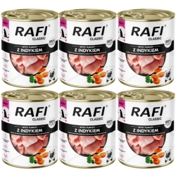 DOLINA NOTECI Cibo umido per cani Rafi Classic con tacchino 6x800 g