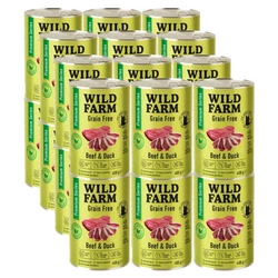WILD FARM Premium Grain Free Beef and Duck 24x400g  - alimenti senza cereali per gatti