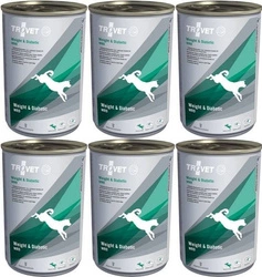 TROVET WRD Weight & Diabetic (per cani) 6x400g - lattina
