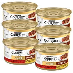 Purina Gourmet Gold con manzo e pollo in salsa di pomodoro 6x85g
