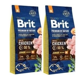 Brit Premium By Nature Junior M Con pollo 2x15kg