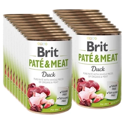 Brit Pate & Meat Con anatra 18x400g