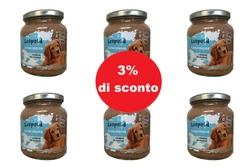 Leopold cibo a base di carne con pollame per cuccioli 6x300g + 10% Gratis (barattolo)