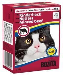 BOZITA Gelatina di manzo tritata per gatti 370g