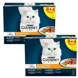 Purina Gourmet Perle Mini Filetti Alimento per gatti 12x85g