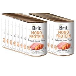 Brit Mono Protein con tacchino e patata dolce 18x400g
