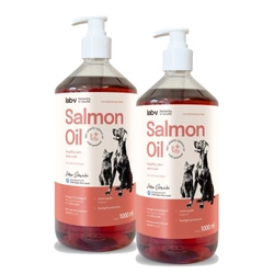 LAB V Olio di salmone per cani e gatti 2x1000ml