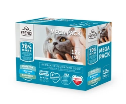 Frendi Bustine per gatti  (pesce bianco/orchidea/trota) 12x100g