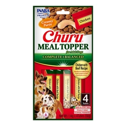 INABA  Dog Meal Topper Pollo con manzo Ricetta 4x14 (56 g)