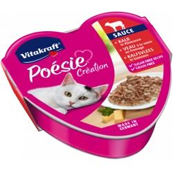Vitakraft Poesie Cibo per gatti Veal con formaggio 85g