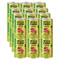 WILD FARM Premium Grain Free Manzo e Tonno 24x400g - cibo per gatti senza cereali