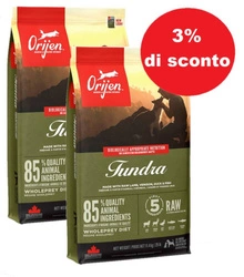 ORIJEN Tundra CANE 2x11,4kg - 3% di sconto in un set