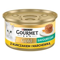 Purina Gourmet Gold Torta salata con pollo e carote 85g