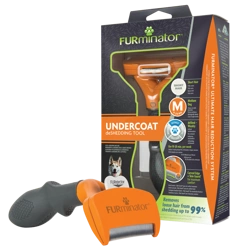 FURMINATOR Strumento per lo spargimento di pelo umido per razze a pelo corto medie