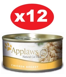 Applaws Petto di pollo per gatti 12x70g scatolina