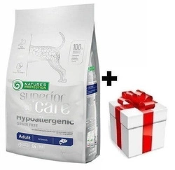 NATURES PROTECTION  Superior Care Hypoallergenic Grain Free Salmon Adult All Breeds 1,5kg + sorpresa per il cane GRATIS