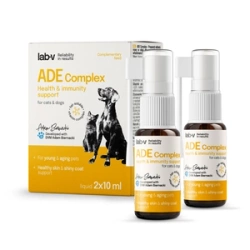Lab-v ADE Complex - Complesso di vitamine A, D ed E in forma di spray per cani e gatti 2 x10ml
