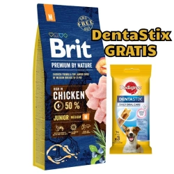 Brit Premium By Nature Junior M Con pollo 15kg