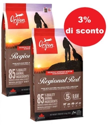 Orijen Cane Rosso Regionale 2x11,4kg - 3% di sconto in un set