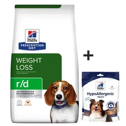 HILL'S PD Prescription Diet Canine r/d 10kg + HILLS Cibo ipoallergenico per cani 220g GRATIS