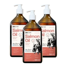 LAB V Olio di salmone potenziato con vitamine 3x500ml