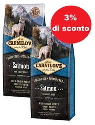 Carnilove Salmone per adulti 2x12 kg - 3% di sconto in un set
