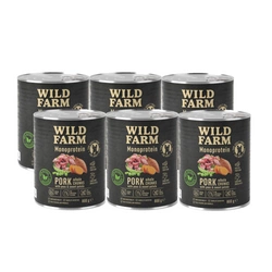 WILD FARM Monoprotein Pork 6x800g alimento ipoallergenico per cani