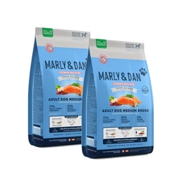 Marly & Dan Adult Dog Medium Breed Fresh Salmon Holistic & Hypoallergenic 2x12kg cibo secco
