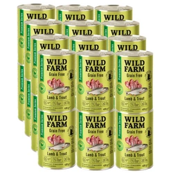 WILD FARM Premium Grain Free Agnello e Trota 24x400g - cibo per gatti senza cereali
