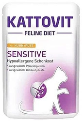 Kattovit Sensitive pollo+tacchino 85g bustina