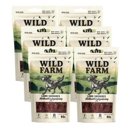 WILD FARM salsicce di agnello 6x80 g snack per cani