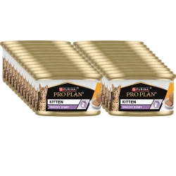 PRO PLAN Kitten Mus con pollo Alimento umido per gattini 24x85 g