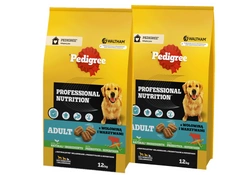 PEDIGREE® Adult Professional Nutrition 2x12kg con manzo e verdure