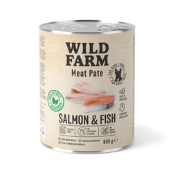 WILD FARM Pate Salmon&Fish 800g cibo senza glutine per cani