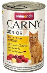 ANIMONDA Cat Carny Senior gusto: Manzo, pollo, formaggio 400g