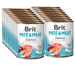 Brit Paté e carne di salmone 18x800g