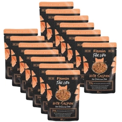 Fitmin Gatto per la vita Salmone sterilizzato 14x85g