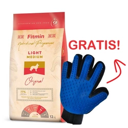 FITMIN Medium Light 12kg + Guanto per pettinare il pelo del cane/gatto GRATIS!