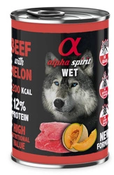 ALPHA SPIRIT Manzo con melone 400g