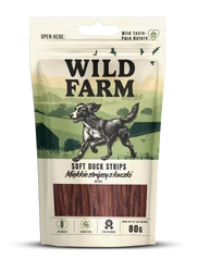 WILD FARM Strisce morbide di anatra 80 g snack per cani
