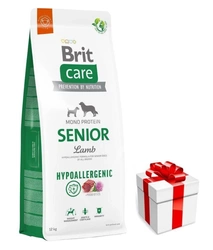 BRIT CARE Hypoallergenic Senior Lamb 12kg + una sorpresa per il vostro cane GRATIS!