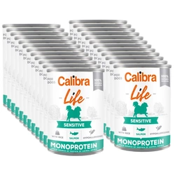 CALIBRA Dog Life Sensitive Salmone con riso 24x400g