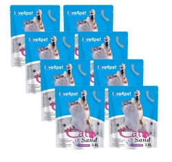 Lettiera per gatti in silicone Sand Lavender 8x3,8l