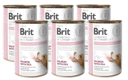 Brit Grain Free Veterinary Diet Dog Hypoallergenic Salmone con piselli 6x400g