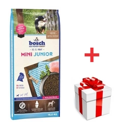 BOSCH Mini Junior Pollame 15kg + una sorpresa per il vostro cane GRATIS!