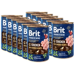 Brit Premium By Nature Pollo con cuori di pollo 12x400g