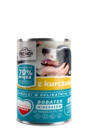 Frendi a pezzi in salsa delicata con pollo 400 g per un cane