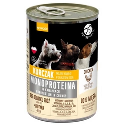 PetRepublic cibo monoproteico di pollo per cani, pezzi in salsa 400g